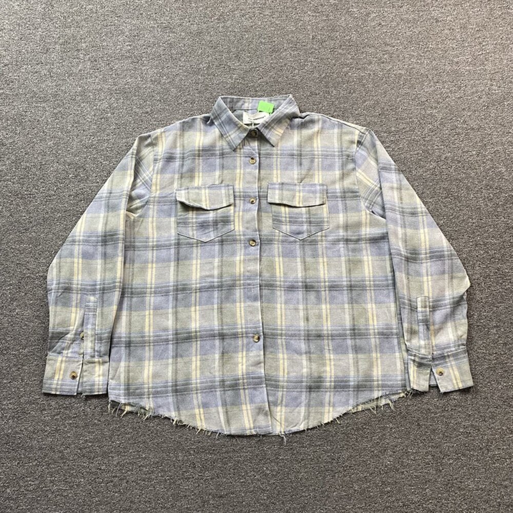CHOOOSELF Vintage Check Long Sleeve Shirt